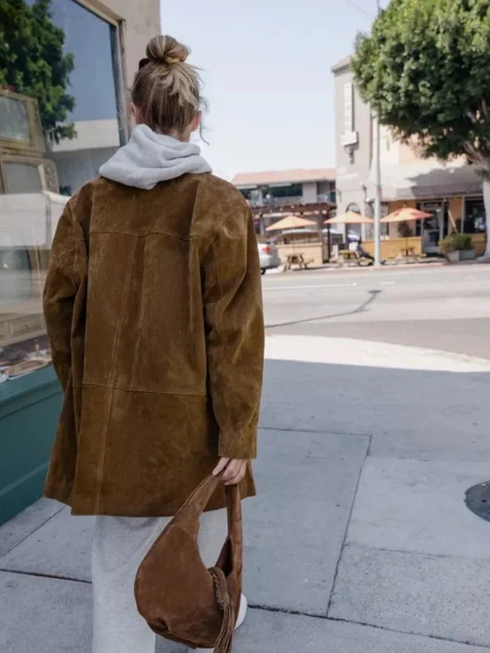 Zara NWT 100% leather long jacket 3046/255 - Picture 8 of 15